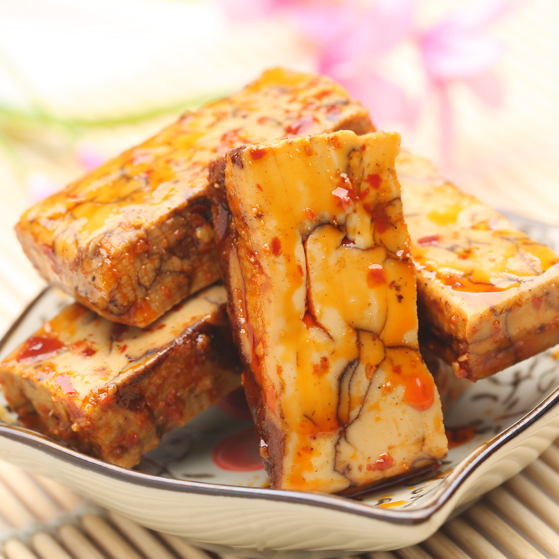 但氏豆腐干 cctv-7四川特产劲道八宝豆干散称批发500克装零食店