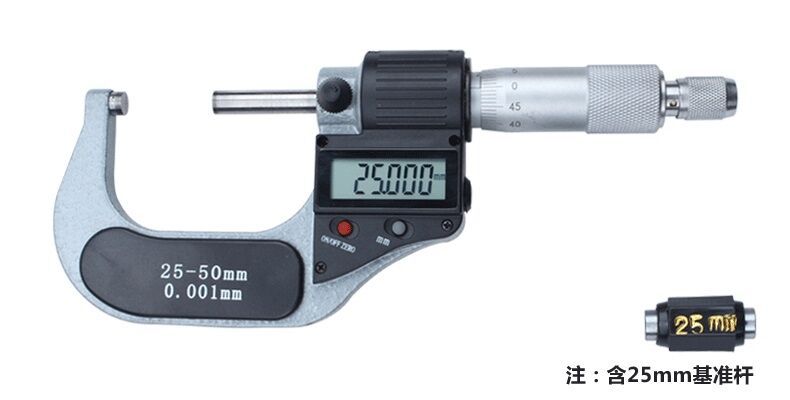 千分尺_批發廣陸數顯千分尺0-25 50 75 100mm*0.001螺旋測微器 一級代