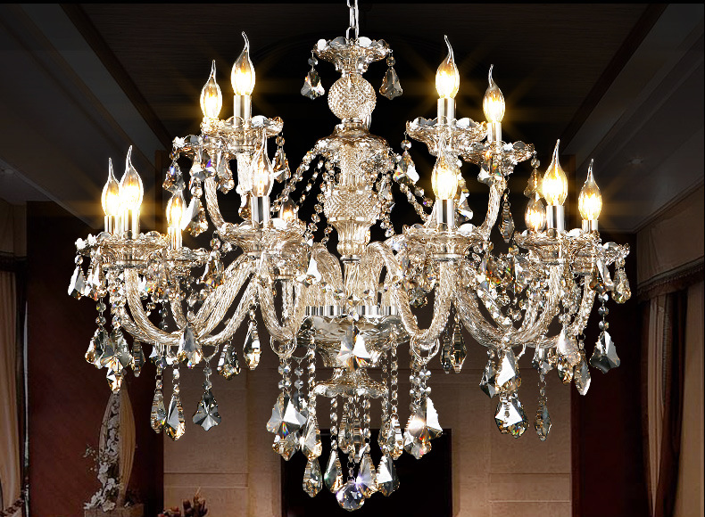 厂家灯具批发 欧式led蜡烛灯高端水晶吊灯客厅卧室灯具 质保五年