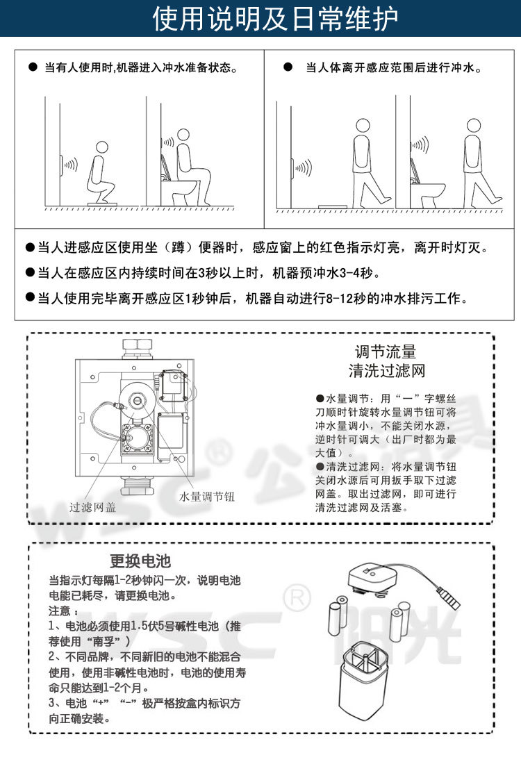 大便感应器安装图图片