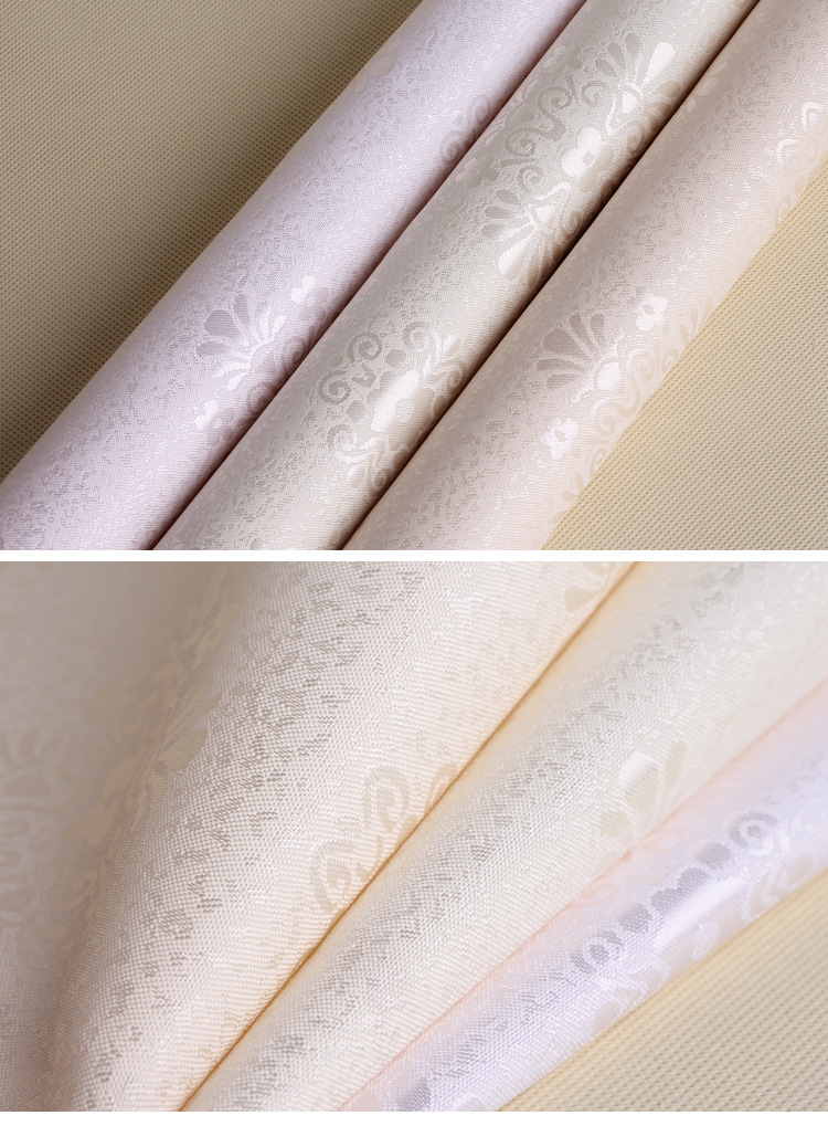 原生棉麻纺织无缝壁布 经典欧式花纹墙布 提花水绣卧室无缝壁布