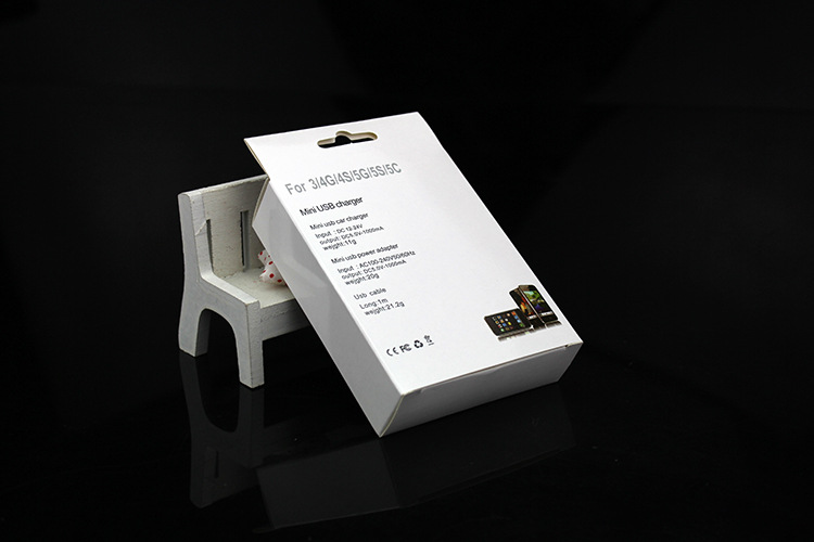 iphone5数据线包装usb接口 苹果5代包装盒 5s手机数据线包装纸盒