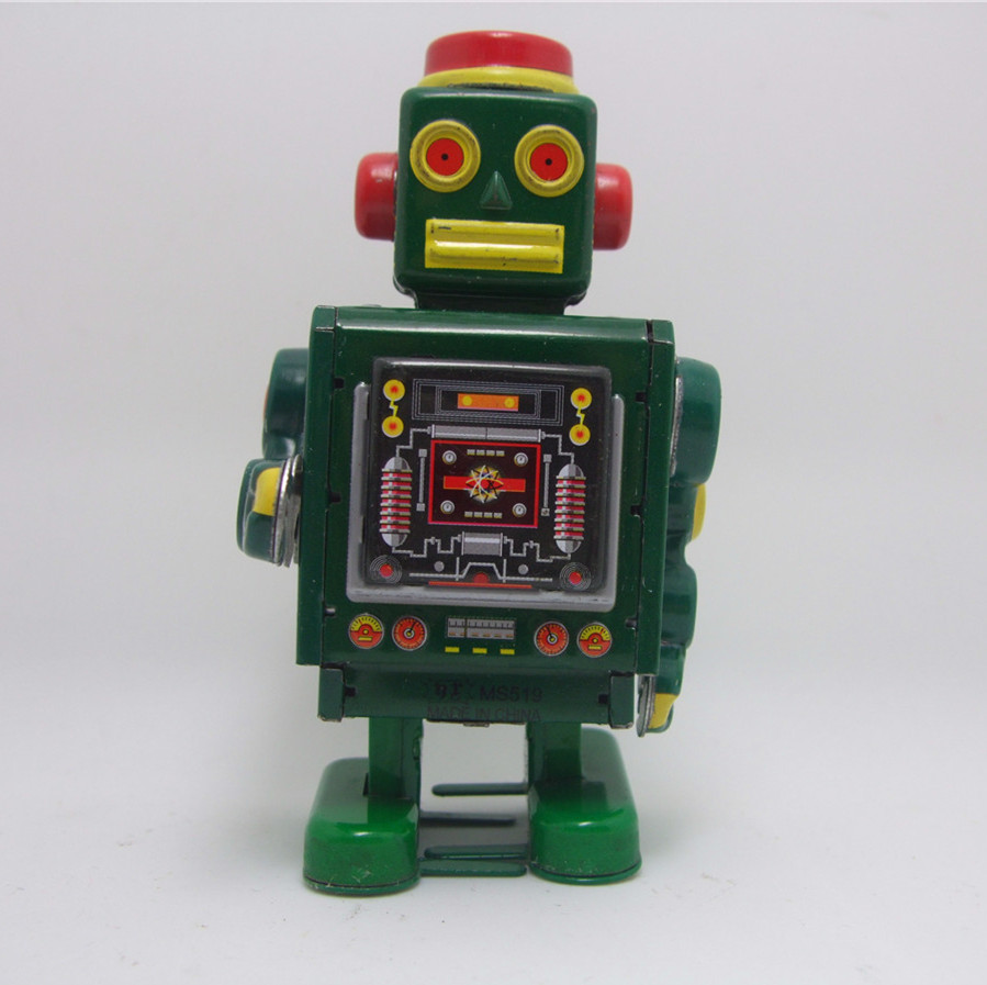 ms518航天修理铁皮机器人 成人收藏复古机器人玩具