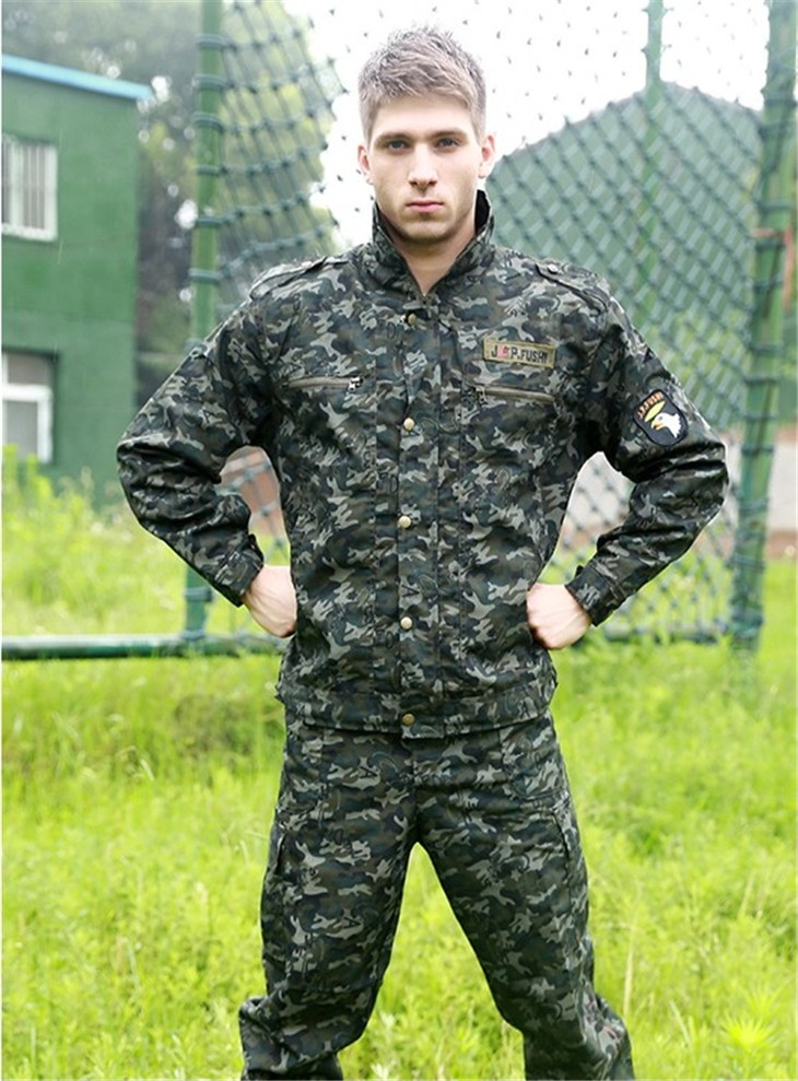 迷彩服套装男工作服耐磨多兜长袖劳保服学生作训军特种兵登山户外