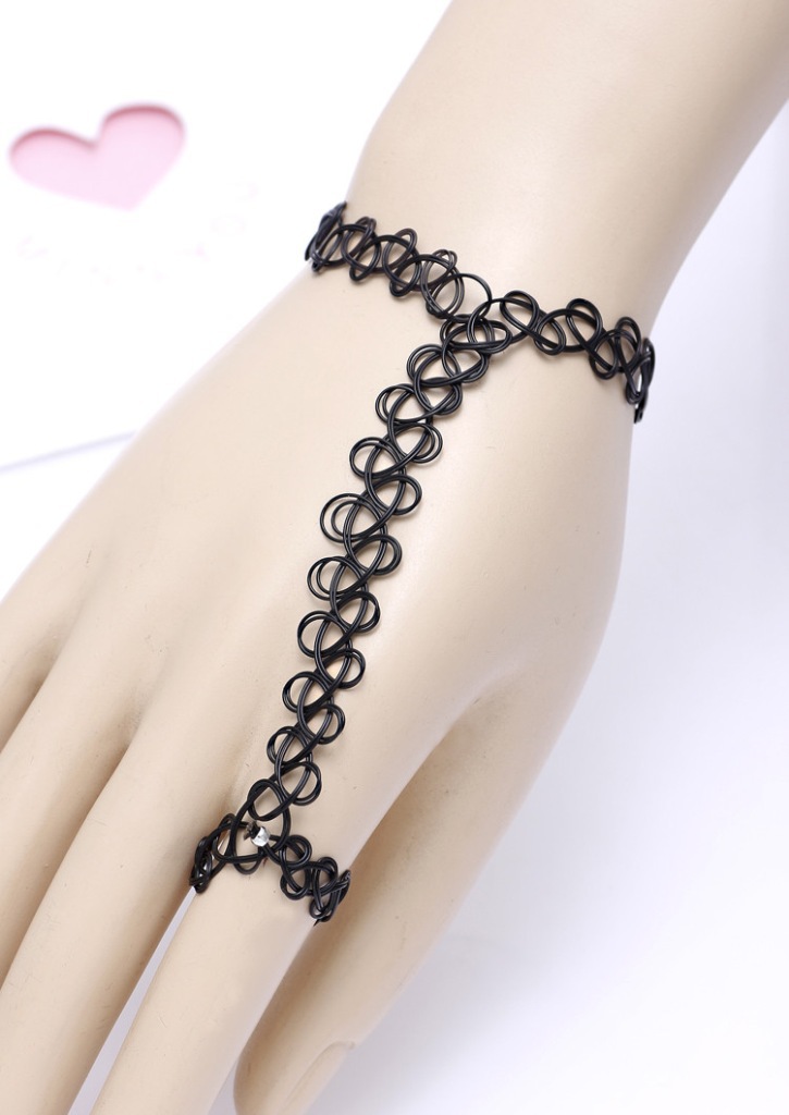 雅领新款手链指环批发 简单鱼线编织手工手链 饰品店货源