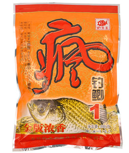 鱼饵 钓鱼王疯钓鲫1号1# 金版浓香 200克 鱼饵料 钓饵 渔具 钓具
