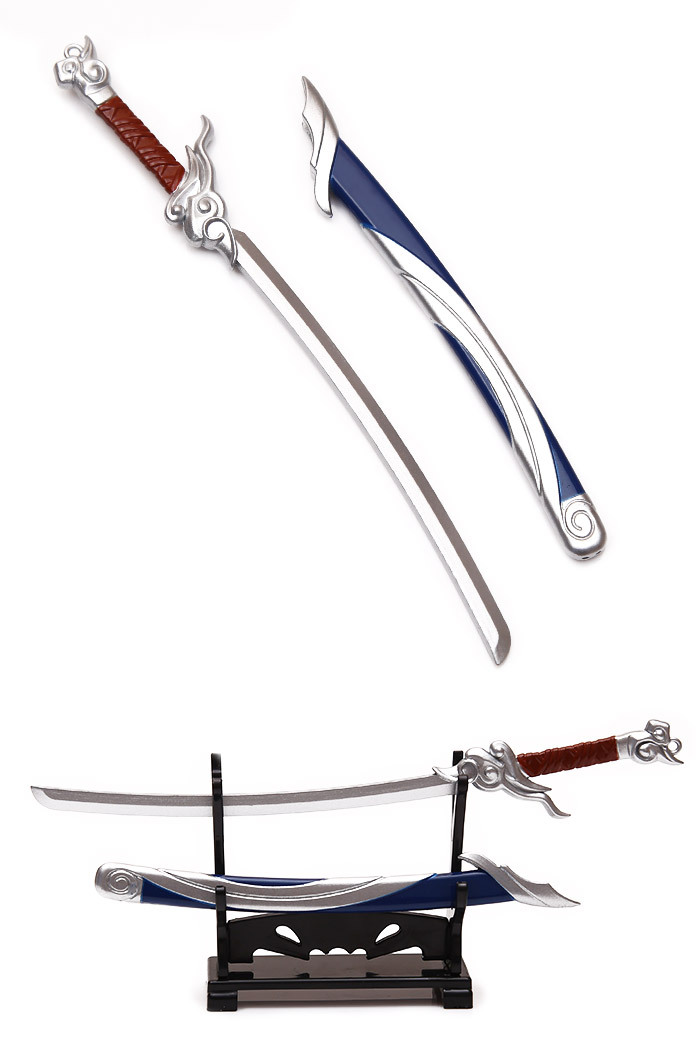 lol周边无双剑姬菲奥娜武器17厘米鞘刀合金武器兵器钥匙扣模型