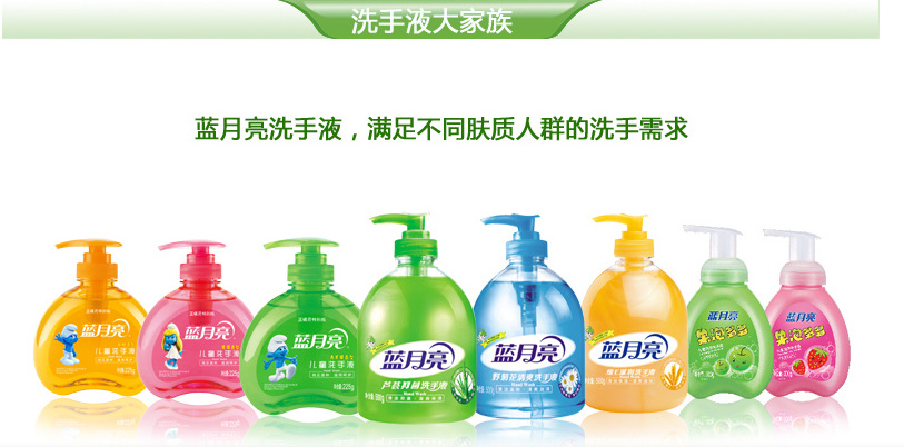 蓝月亮维e滋润洗手液 清洁保湿/营养滋润/护手 正品热卖 500g瓶装
