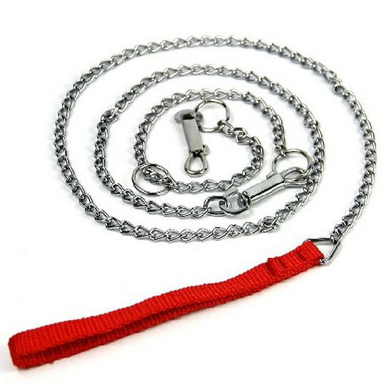 alc16-4 批发加大号4.0中大型犬铁链带脖圈 外贸热销狗链支持混批