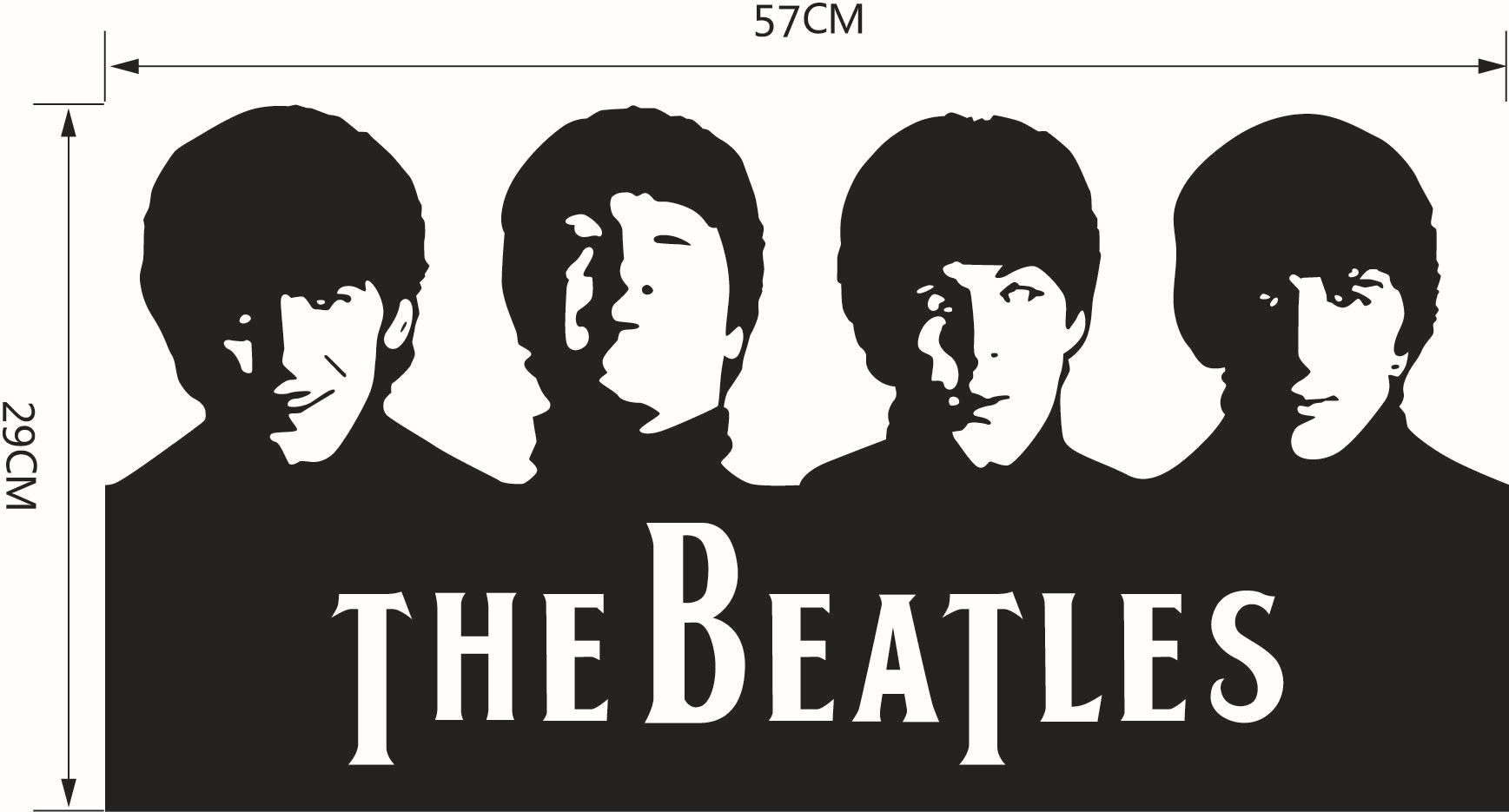 The Beatles Removable Wall Stickers Living Room Mural Decals DIY Home ...