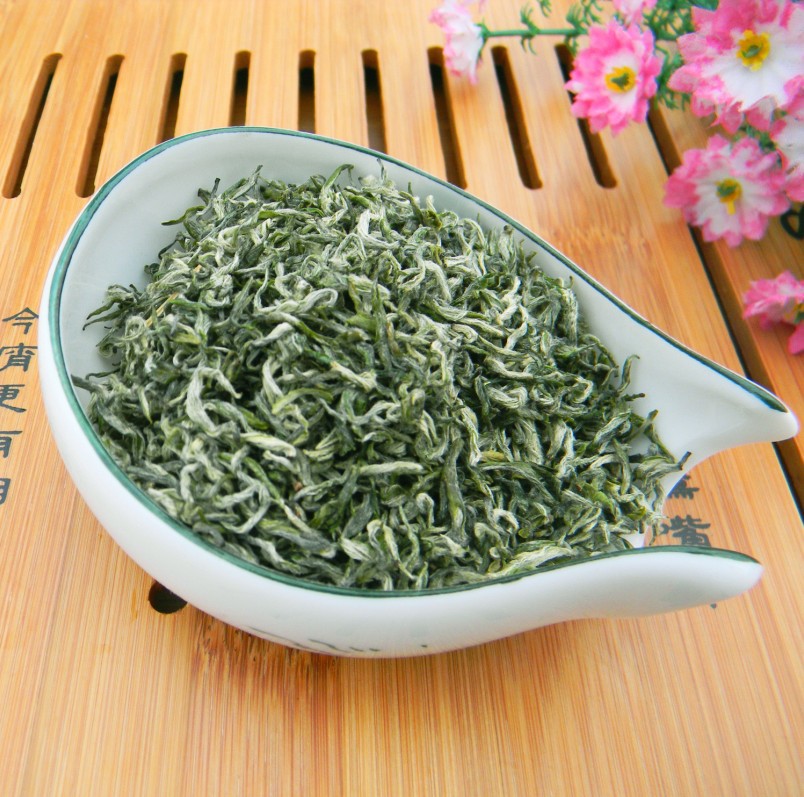 【2015年碧螺春 99%以上单芽头 多白毫 高山绿茶 厂家批发 绿色食品】