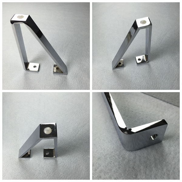 广东东莞简约时尚 金属沙发脚 镀铬折脚 铁质沙发脚 沙发配件 家具脚