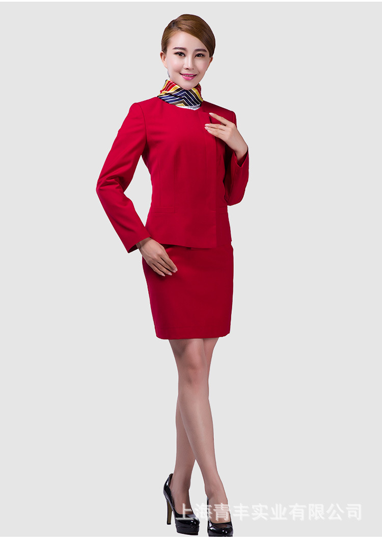 航空制服企业公司前台礼仪接待服装空姐制服女裙套装校服专业定制