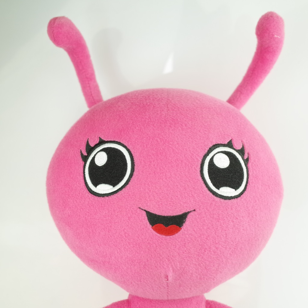 定做新奇特毛绒玩具,36cm粉红蚂蚁公仔,可爱吉祥物儿童娃娃