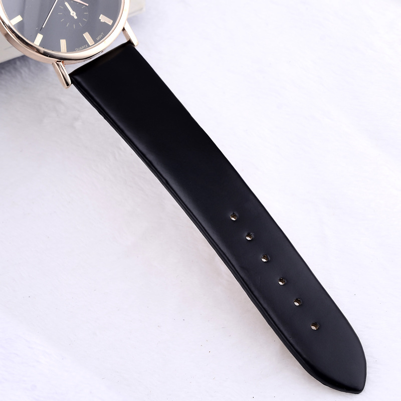 欧格雅 直销品牌手表时尚潮流 简约男表女士真皮情侣手表*