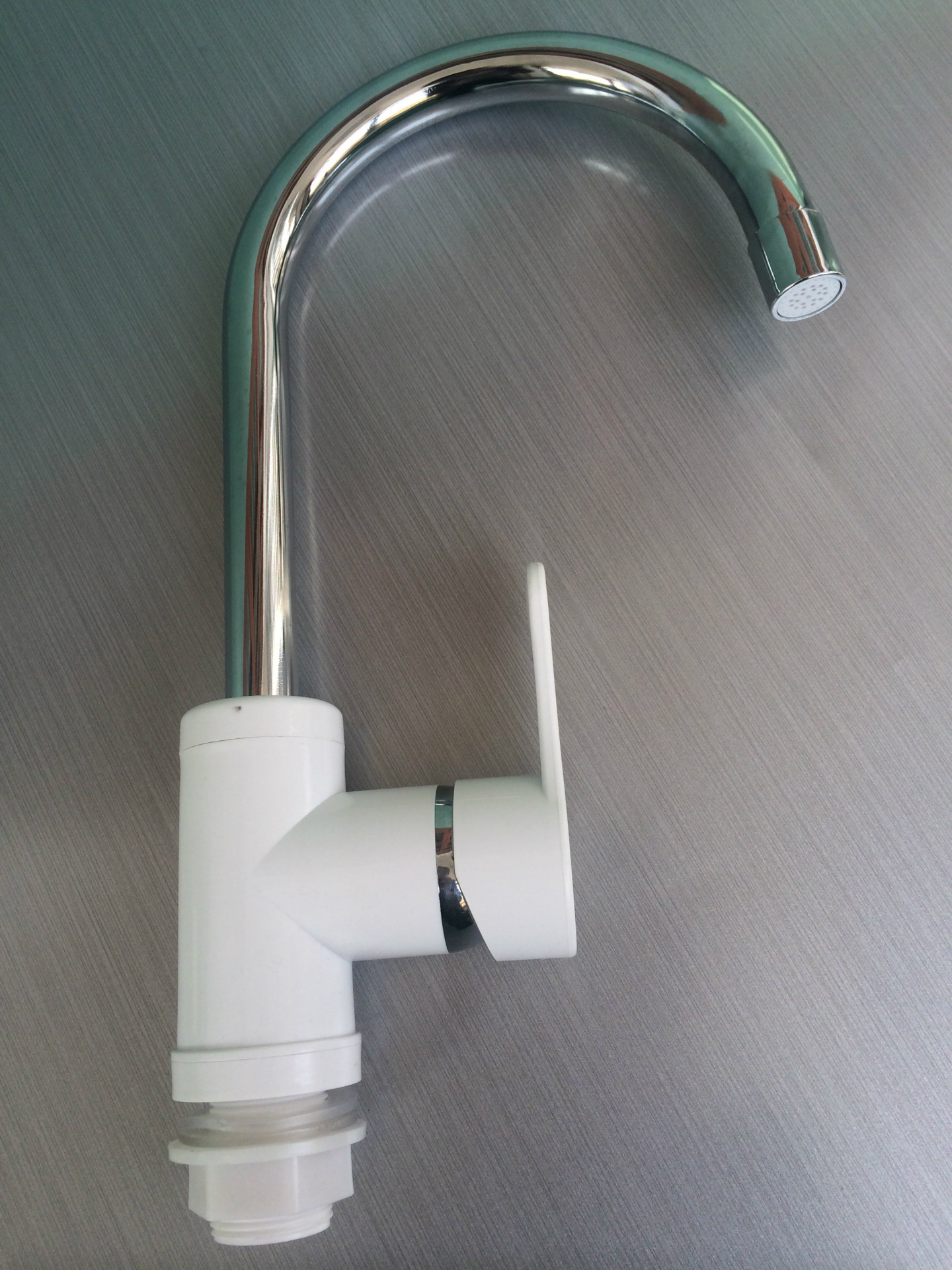 厨房不锈钢盆无铅双联冷热水龙头图片_3