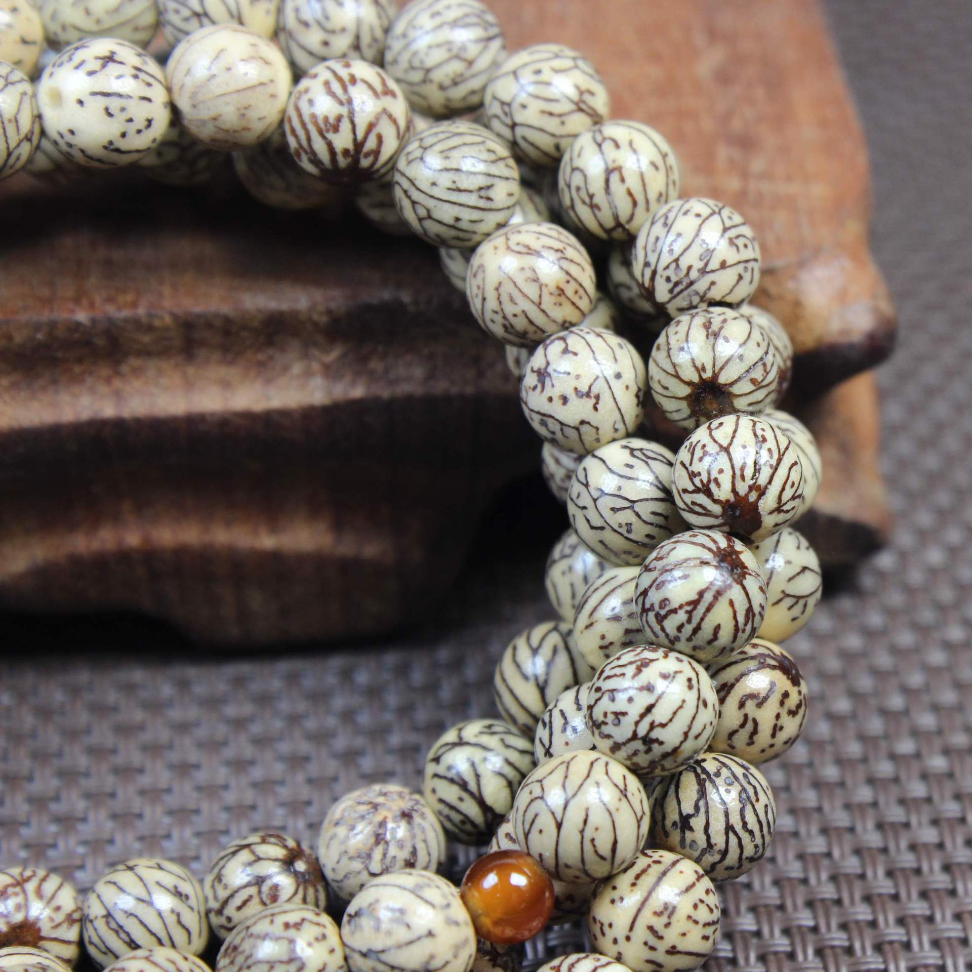 金线菩提 本色金线菩提子108颗 金线菩提子批发