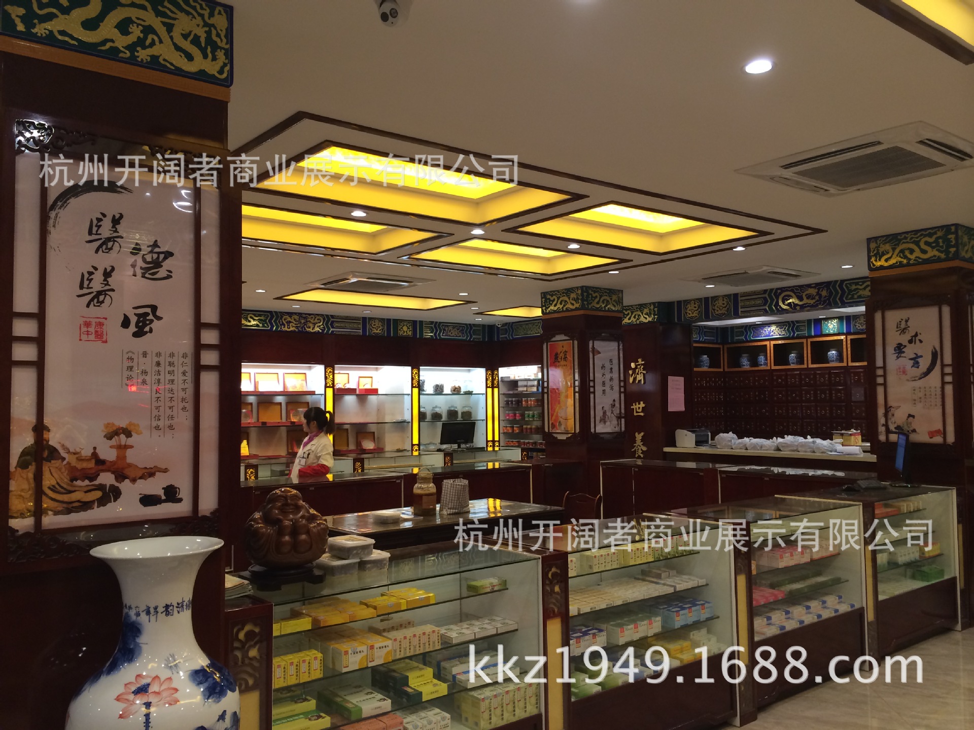 药房中间包柱 广告灯箱 装饰灯箱 高端药房优选图片_7
