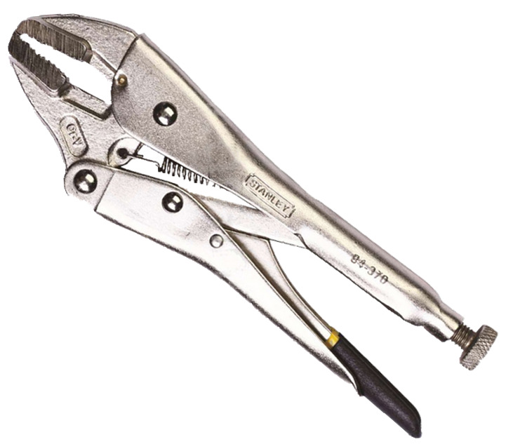 84-370-23原装史丹利 进口7寸直齿大力钳175mm鱼嘴钳 夹持固定钳