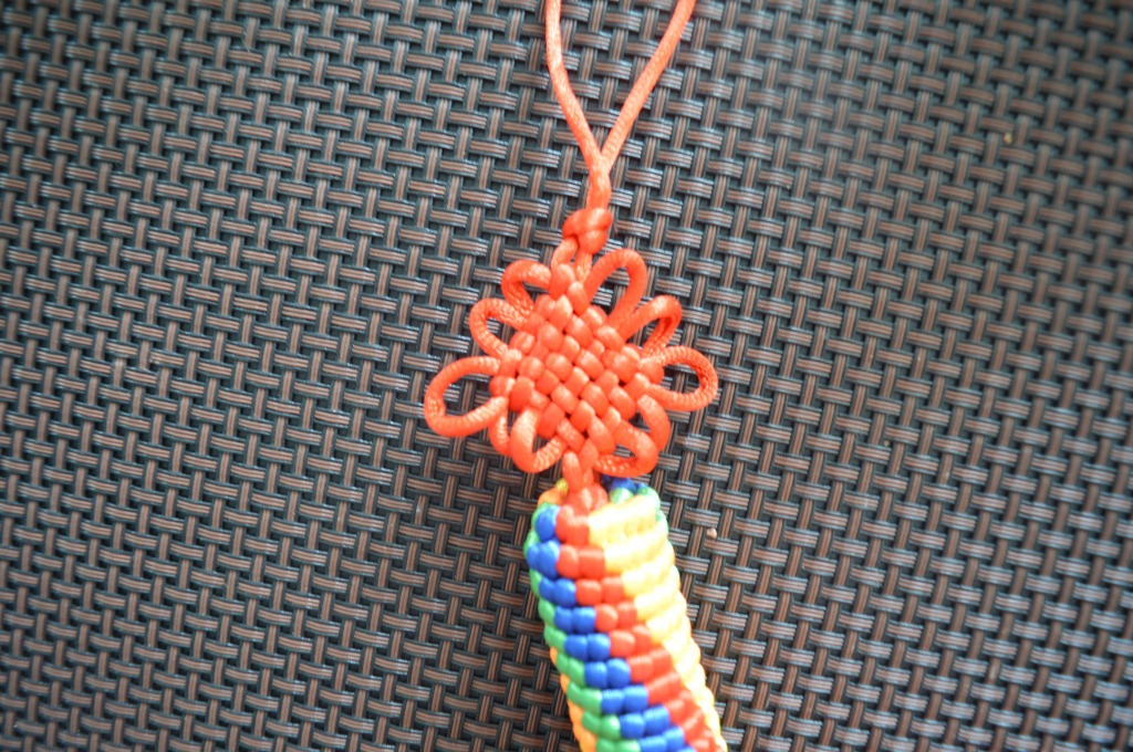 藏传佛教金刚结车挂车饰 圆柱体金刚结 宗教用品