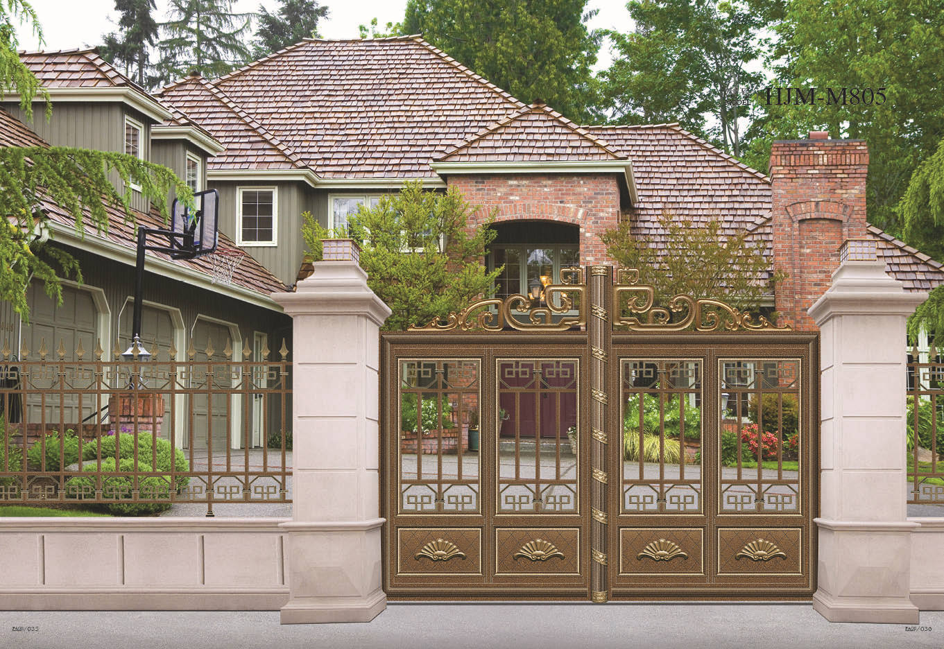 [厂家直销]高档别墅门别墅进户门 别墅庭院门 围墙大门[接受定做]