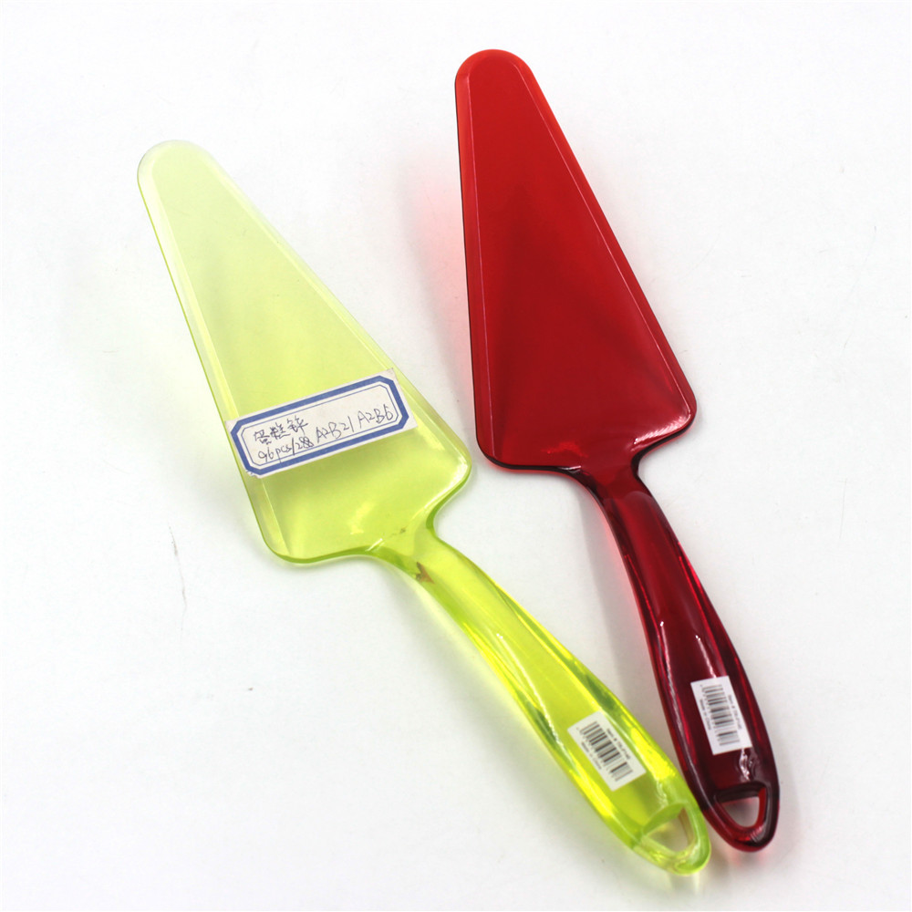 一次性透明蛋糕刀 烘焙锯齿塑料安全无毒蛋糕刀