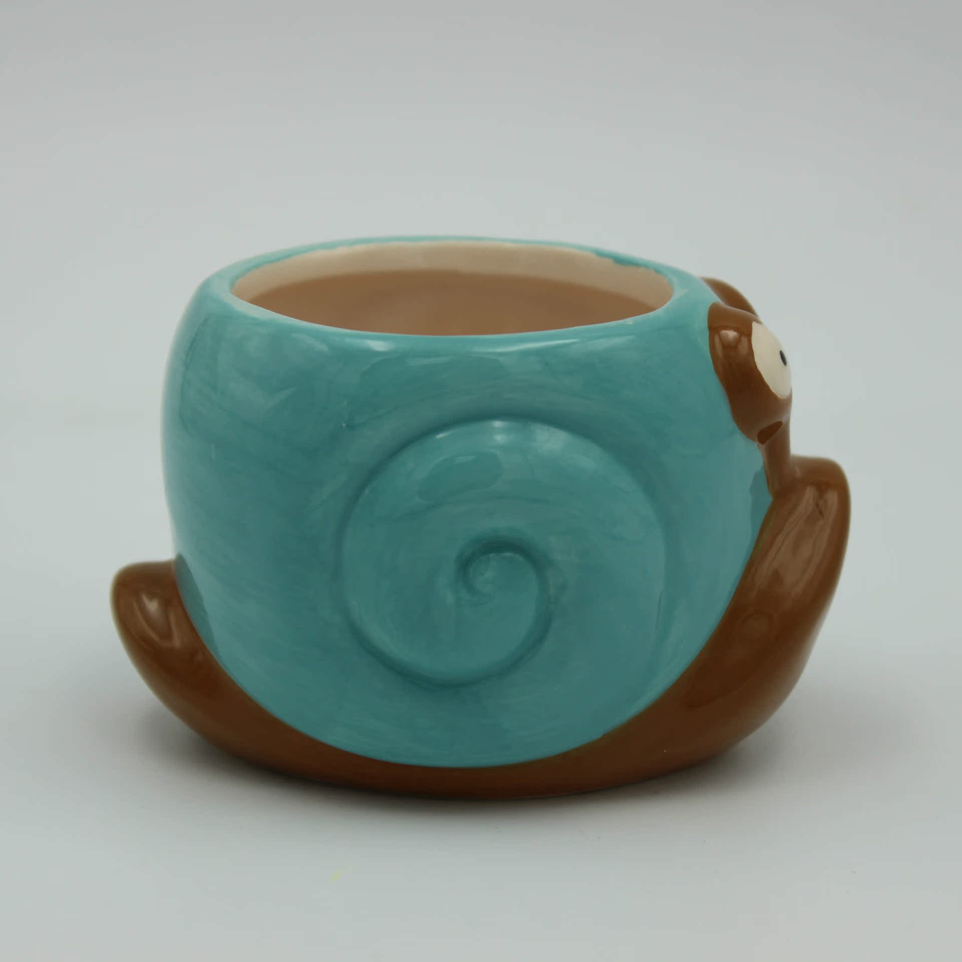 动物蜗牛慕斯杯 果冻陶瓷杯 冰淇淋杯 烘焙一次性用具 蛋糕用具图片_6