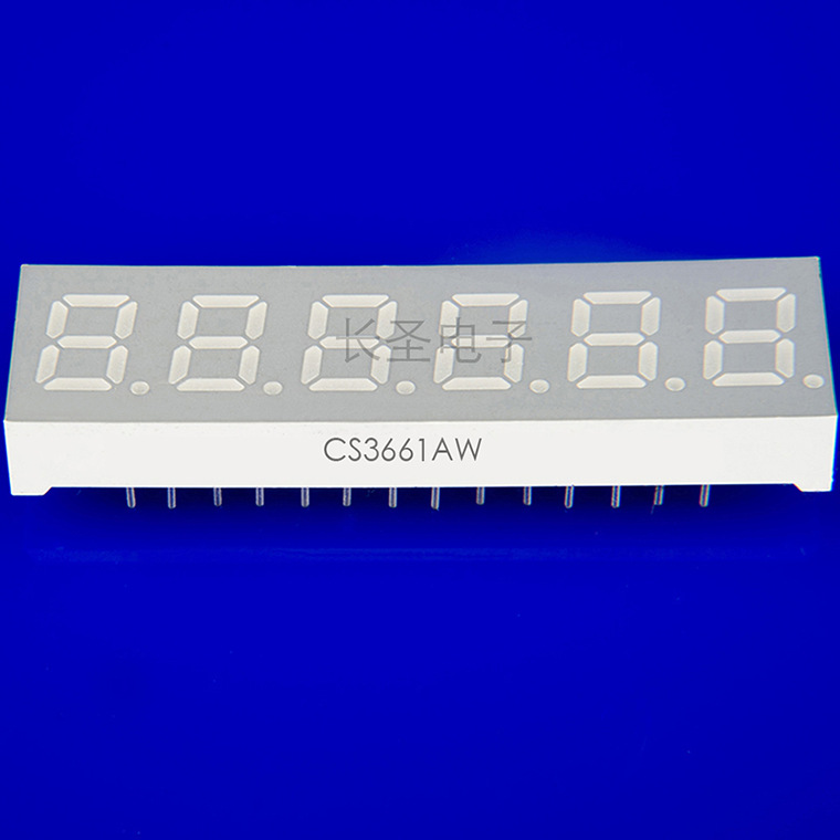 36寸六位数码管 3661as/bs 蓝色数码管 led数码管厂家交货快