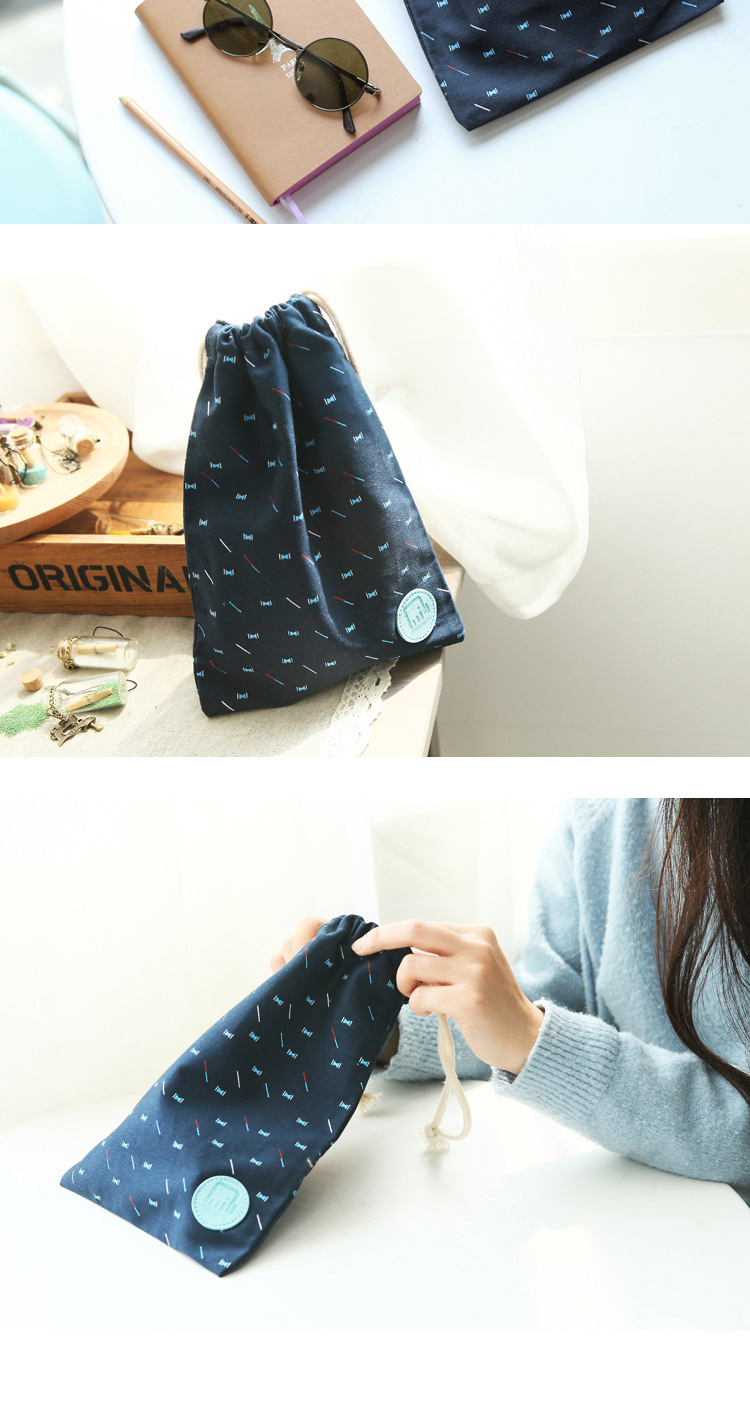 多啦森林doramori 创意 星空布艺收纳袋 束口袋 布袋