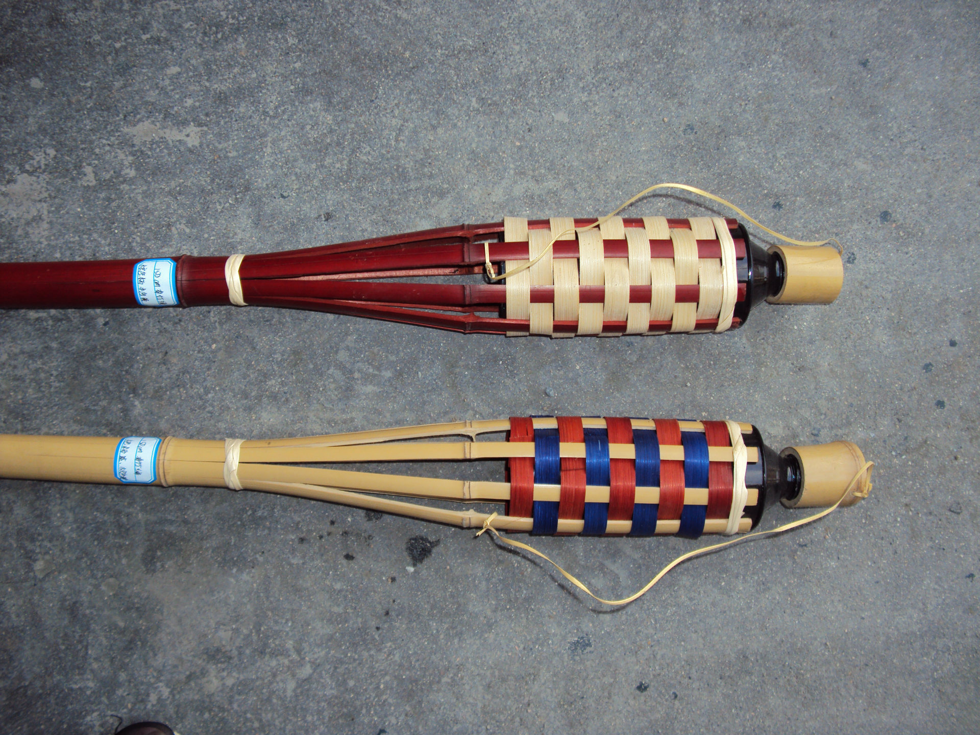 150cm 有竹编无圈火炬 园林装饰 竹火把