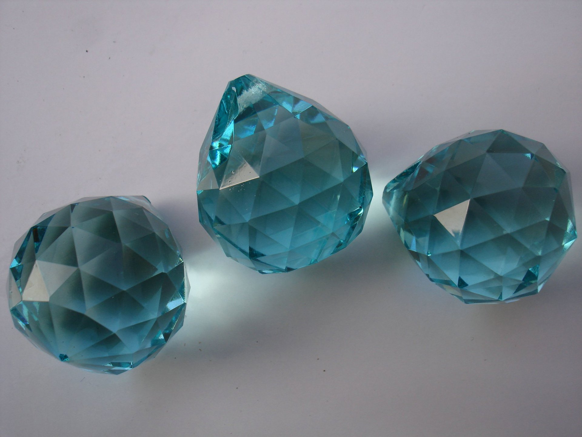 40mm 蓝绿色灯饰球 水晶珠帘 新款 水晶窗帘 成品 门帘 挂线帘子