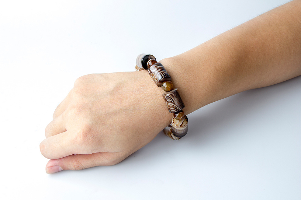 特爆男款玉髓手链 正品玛瑙缠丝手手串 淘宝热销 一件代发