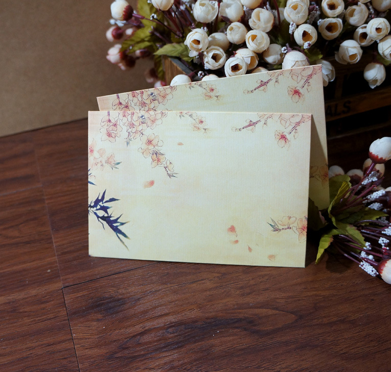岁月坊 高档信封 中国风复古个性信封之樱花印记