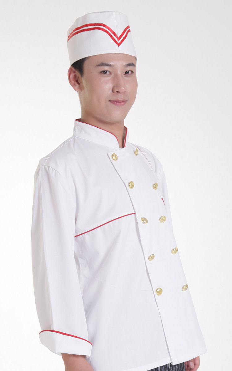 厨房餐厅宾馆厨房厨师帽平顶厨师长帽棉布厨师帽