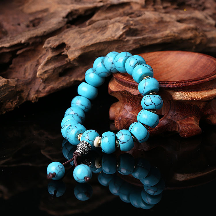 时尚个性绿松石手链 纯手工串珠保色手链 淘宝热销 学生饰品批发