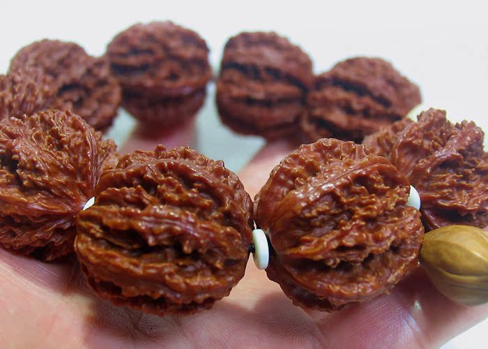 包浆文玩核桃灯笼金刚纹手串一件代发货代理批发