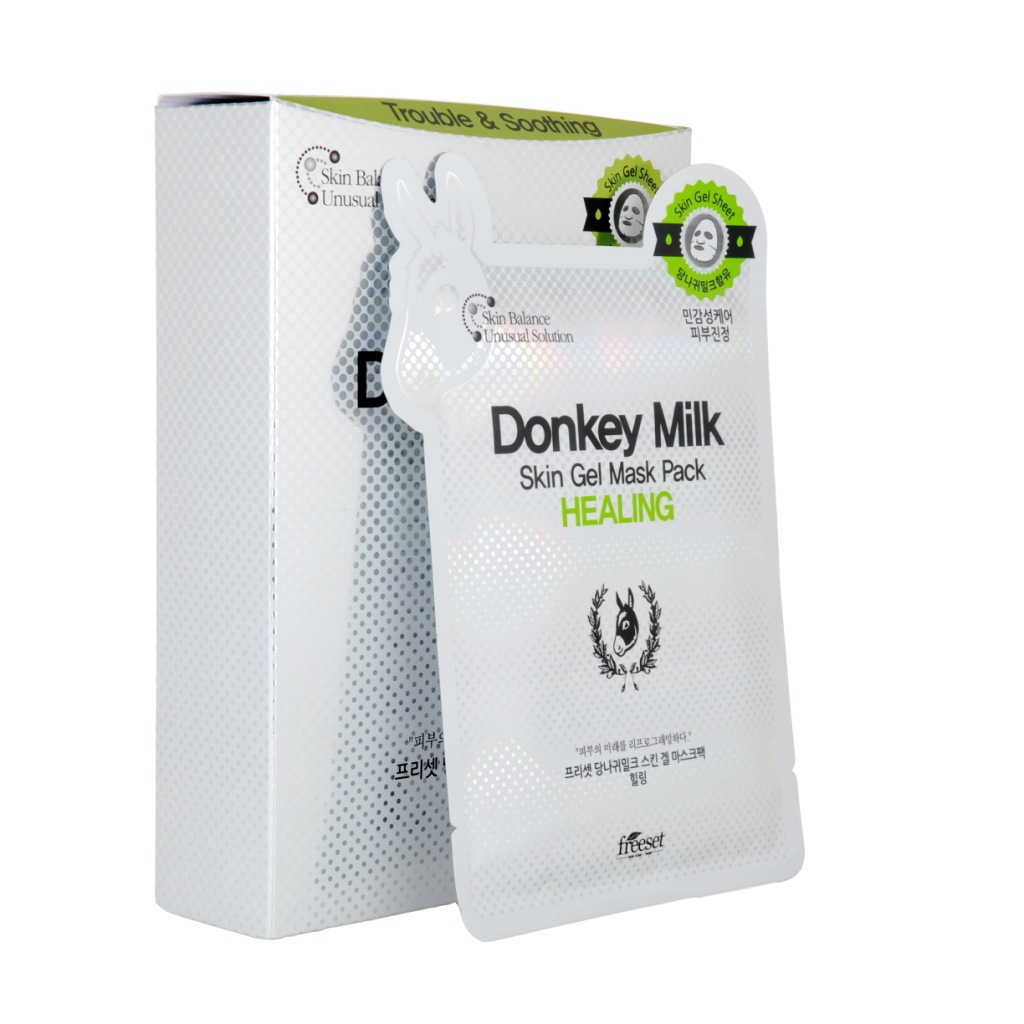 韩国donkeymilk驴奶亮肤滋润面膜 面部护理控油祛痘 25ml*10片/盒