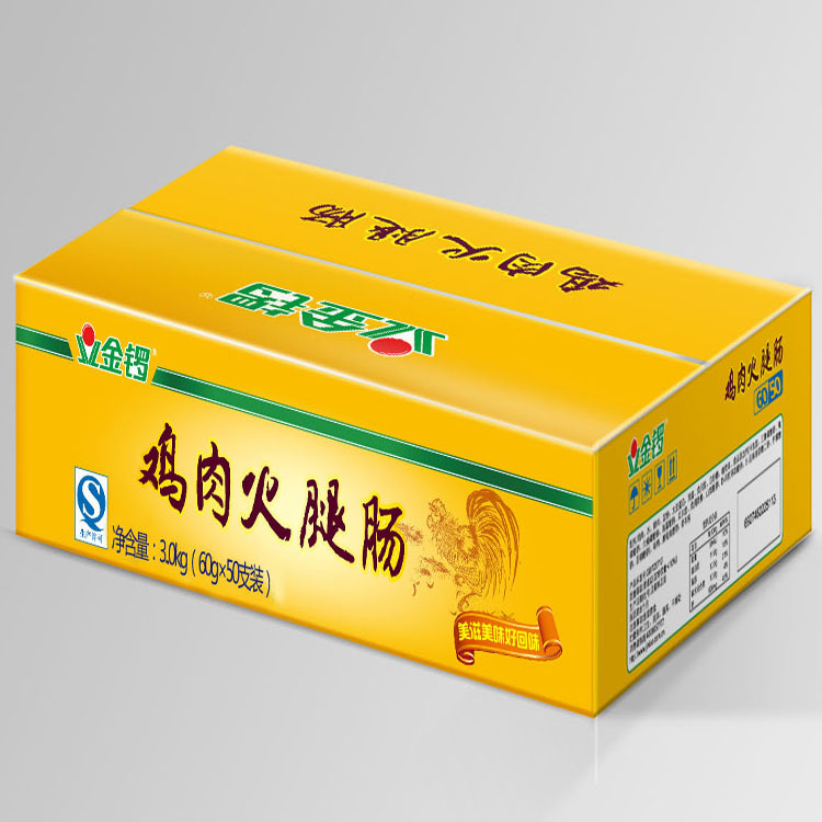 金鑼雞肉火腿腸60g*50支 雞肉 豬肉 香腸 燒烤 火鍋腸 休閒 食品