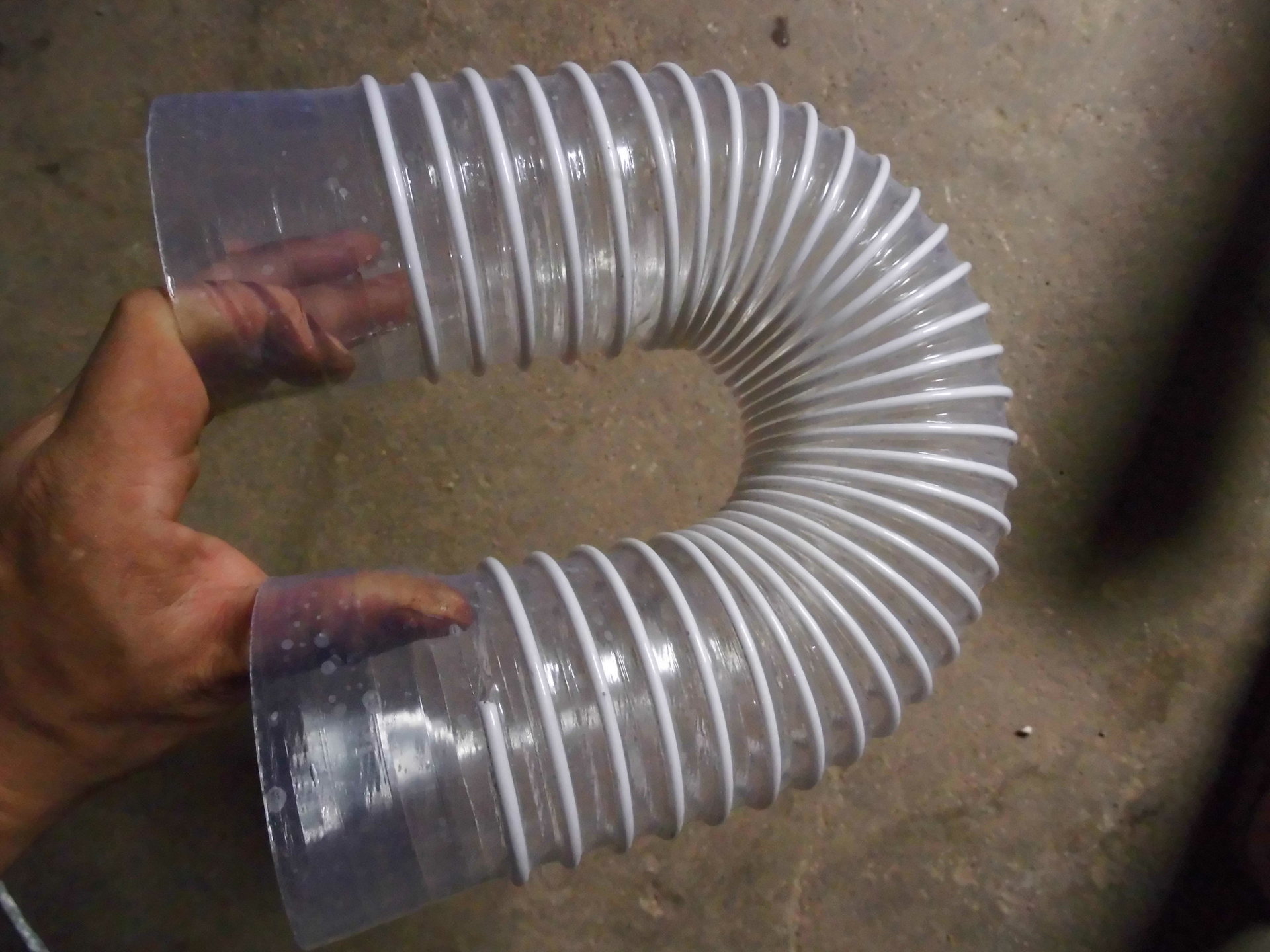 pvc透明钢丝软管 通风排烟气 木工机械 抽吸尘塑料橡胶 通风管