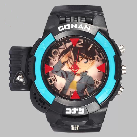 柯南激光手表 高质量翻盖红外线手表 可录音