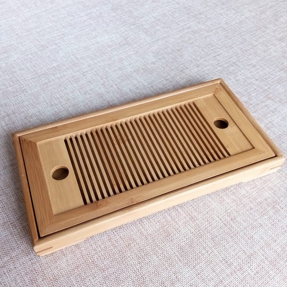 厂家订做茶具茶盘 天然竹制大茶盘 雕花储水式竹茶海 竹茶盘