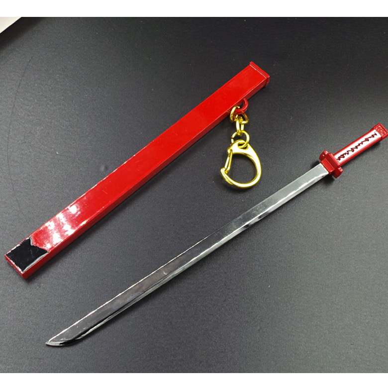 赤之紅瞳帝具一斬必殺村雨模型刀扣 cos道具掛件鑰匙扣16.5cm