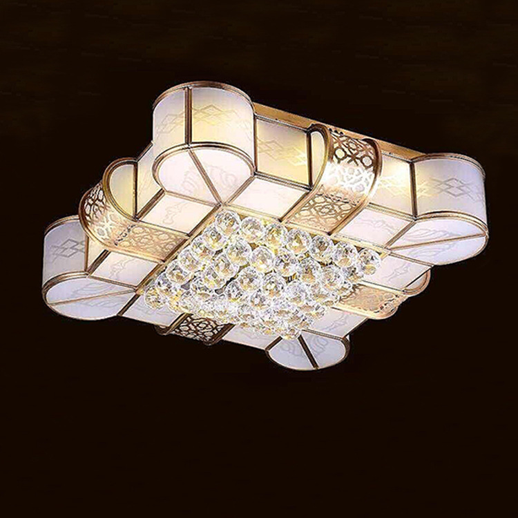 客厅吸顶灯 卡莎图灯饰厂家直销 xs601 欧式全铜客厅吸顶灯