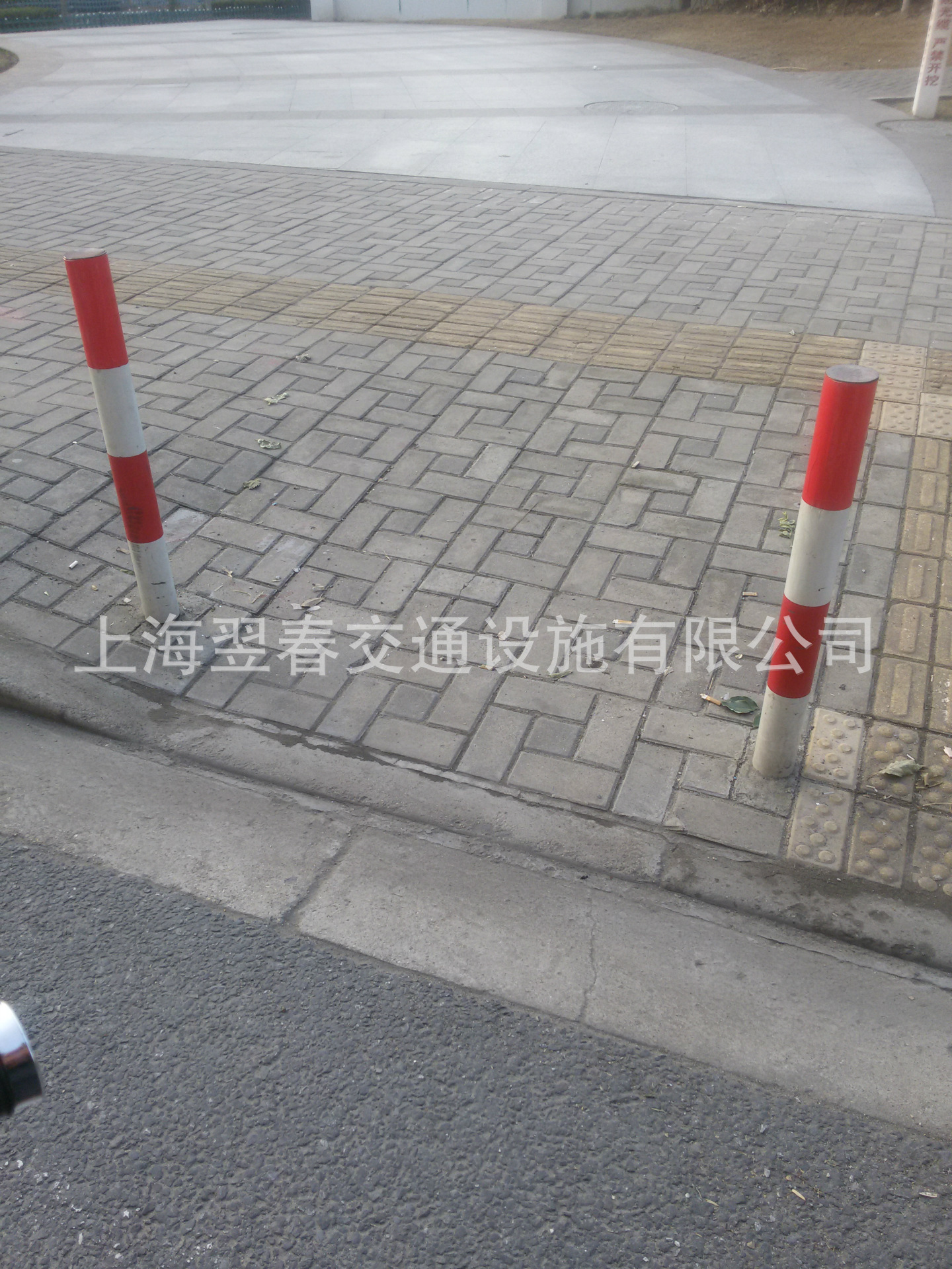 加厚防撞反光紅白鋼管警示柱 道路道口隔離樁 分道柱 路障