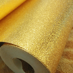 3d颗粒单色金箔墙纸酒店宾馆顶满贴2卷起批