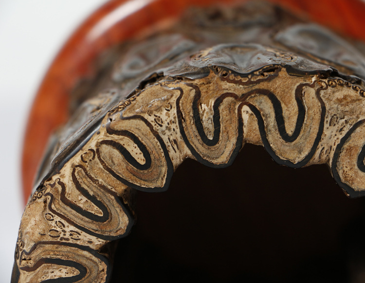 金丝楠木博物馆 桫椤笔筒工艺品自然件原木文房四宝 毛笔筒礼品