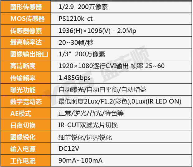 廣電設備 安防監控系統 視頻監控系統 監控攝像機/攝像頭 cvi 200w