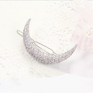 水钻月亮发卡发饰头饰