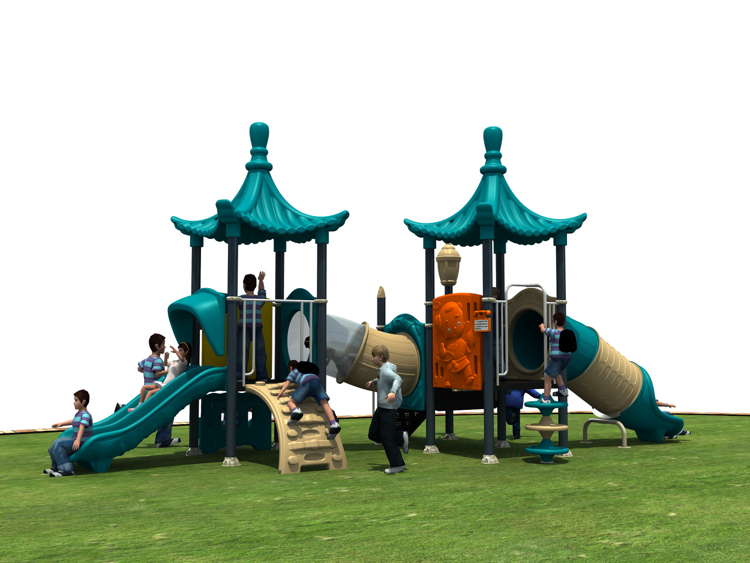 游艺设施 组合滑梯 14年爆款小博士组合滑梯幼儿园小区的户外儿童游乐