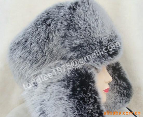 狐狸皮帽子/皮草帽子/裘皮帽子/狐狸帽/狐狸雷锋帽